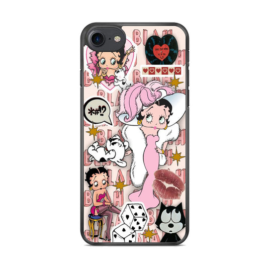 Betty Boop Girly Collage iPhone 7 Case