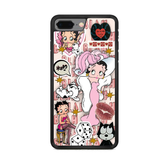 Betty Boop Girly Collage iPhone 7 Plus Case