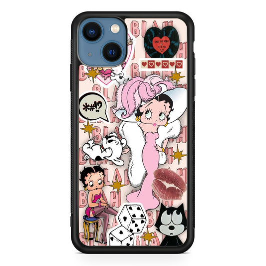 Betty Boop Girly Collage iPhone 13 Case