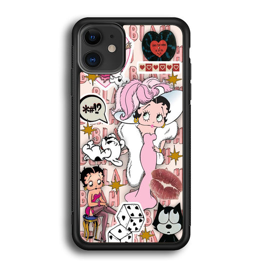 Betty Boop Girly Collage iPhone 12 Case