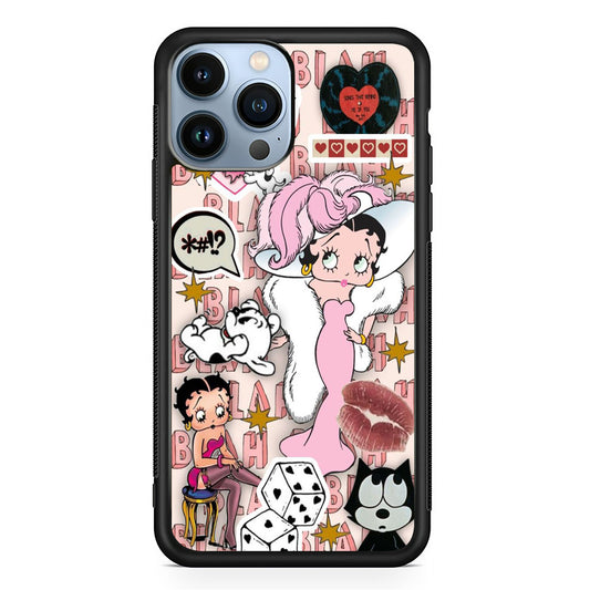 Betty Boop Girly Collage iPhone 13 Pro Case