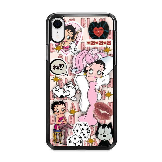 Betty Boop Girly Collage iPhone XR Case