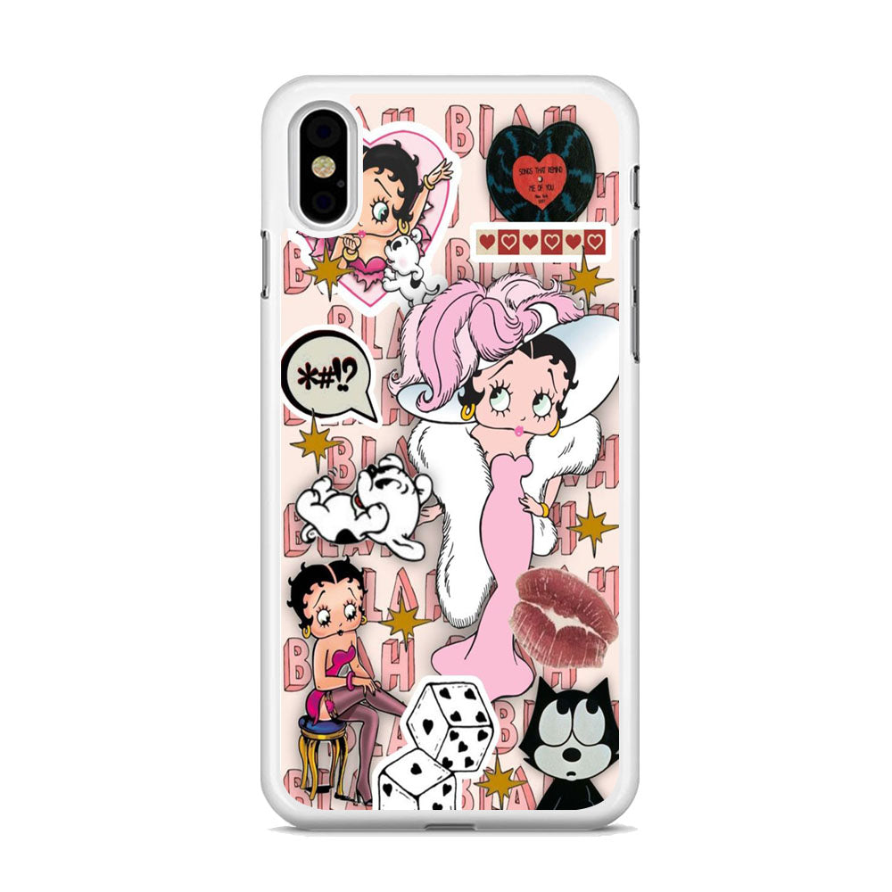 Betty Boop Girly Collage iPhone Xs Max Case