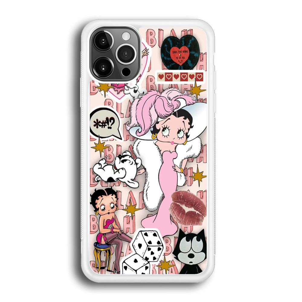 Betty Boop Girly Collage iPhone 12 Pro Case