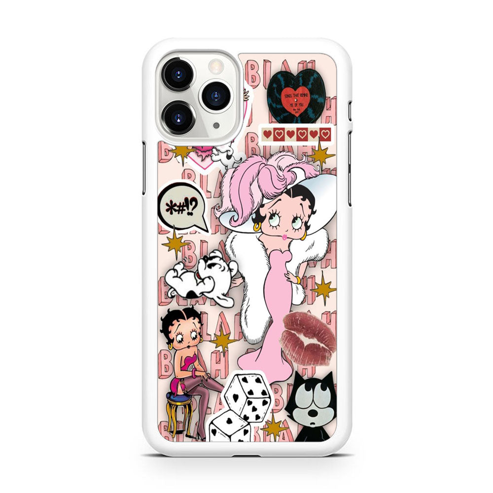 Betty Boop Girly Collage iPhone 11 Pro Case