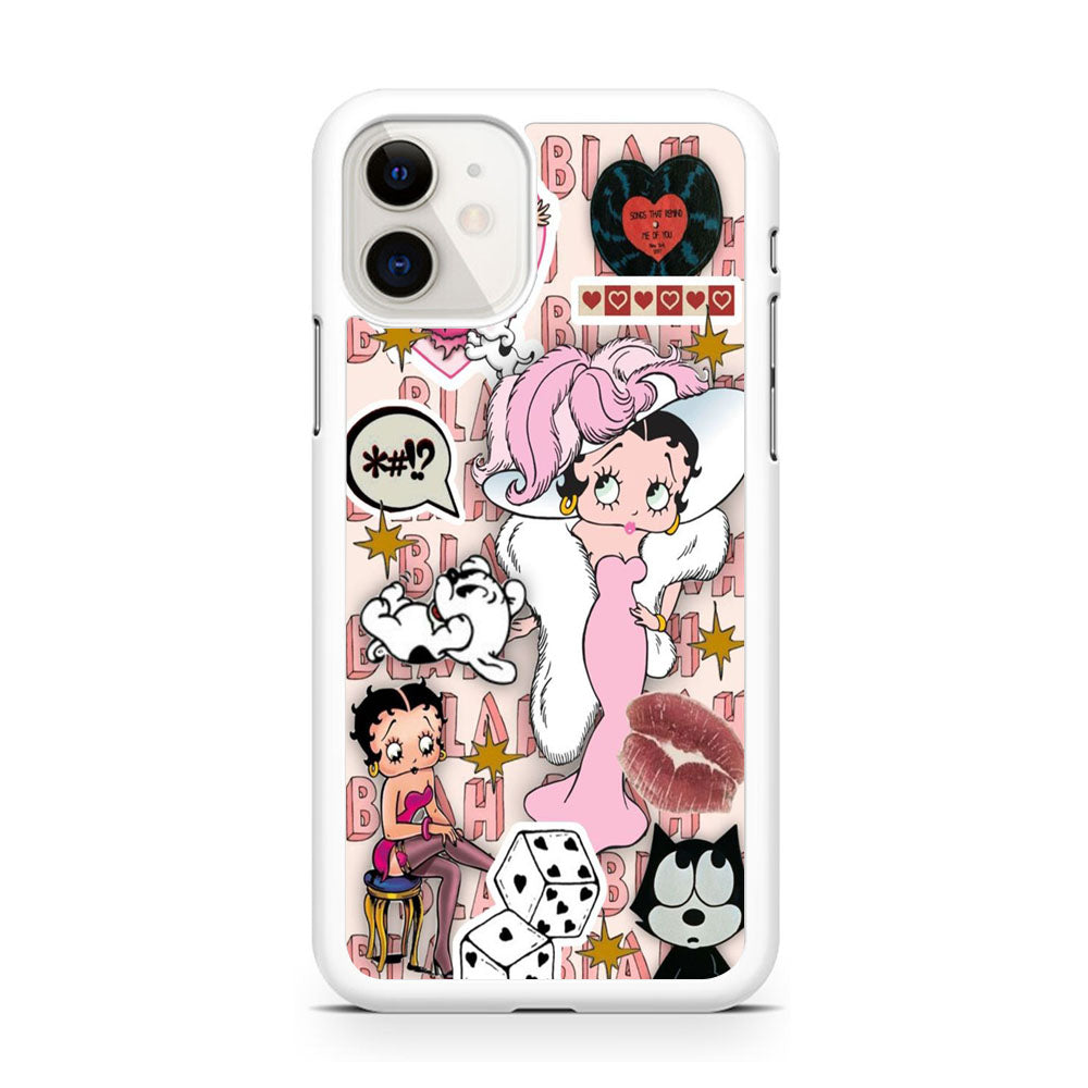 Betty Boop Girly Collage iPhone 11 Case