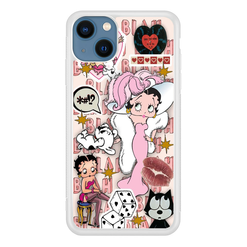 Betty Boop Girly Collage iPhone 13 Case