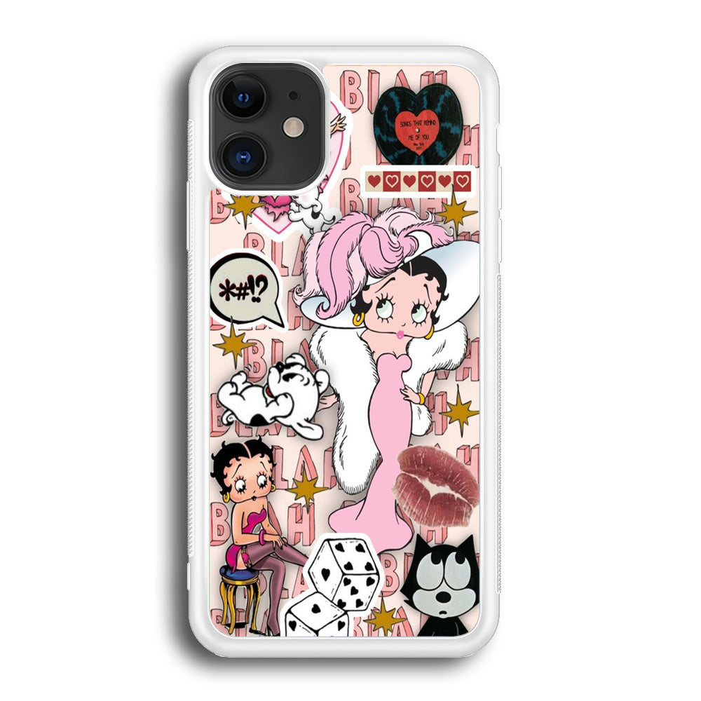 Betty Boop Girly Collage iPhone 12 Case