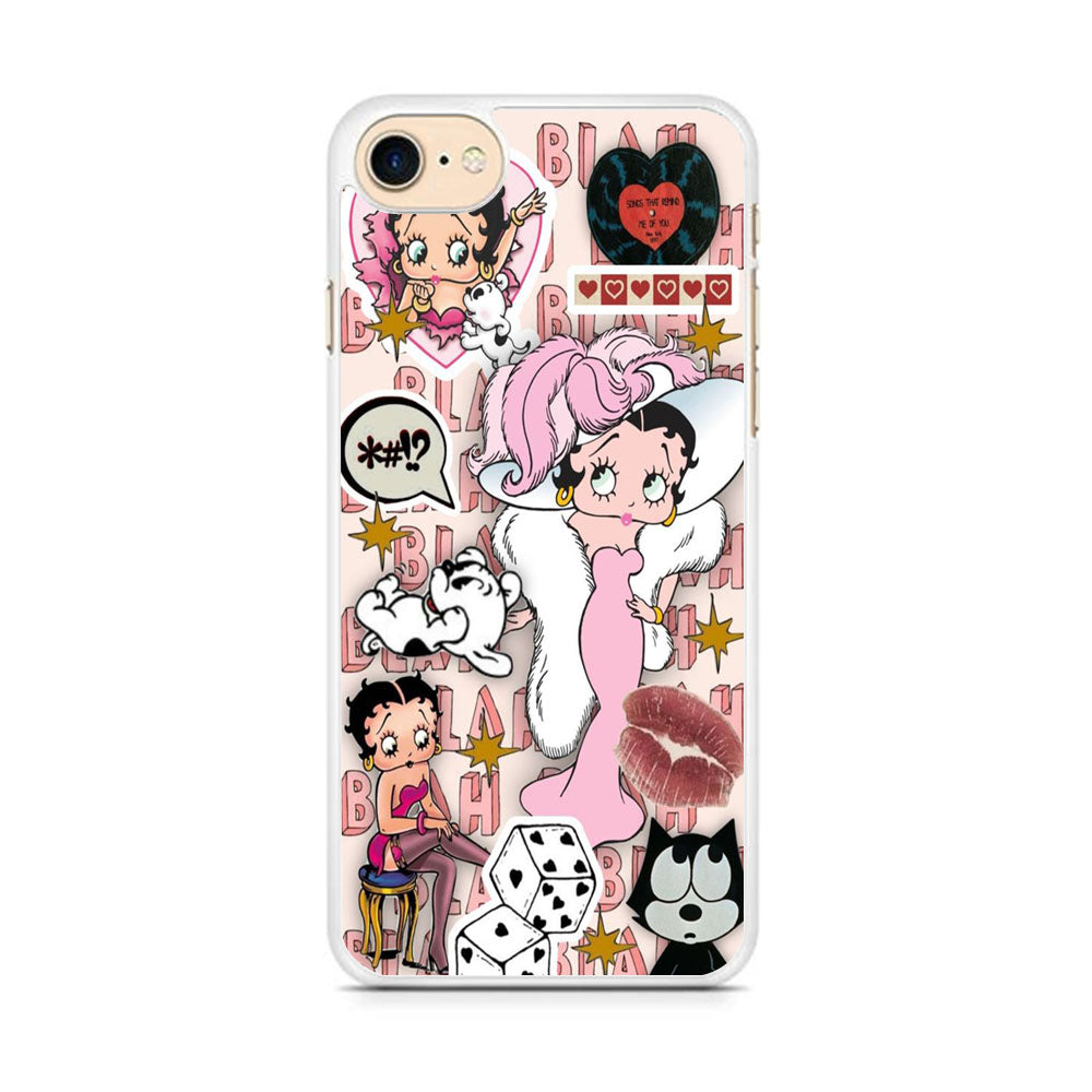 Betty Boop Girly Collage iPhone 7 Case