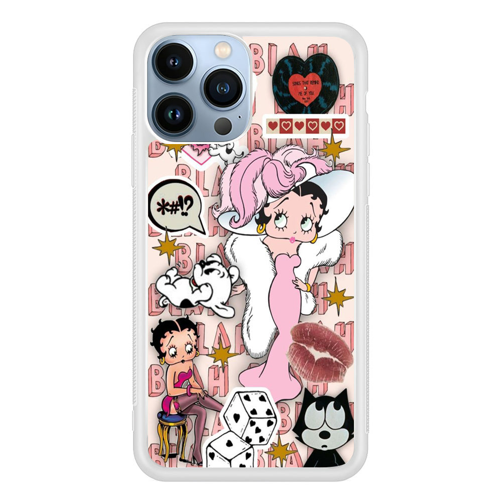 Betty Boop Girly Collage iPhone 13 Pro Max Case