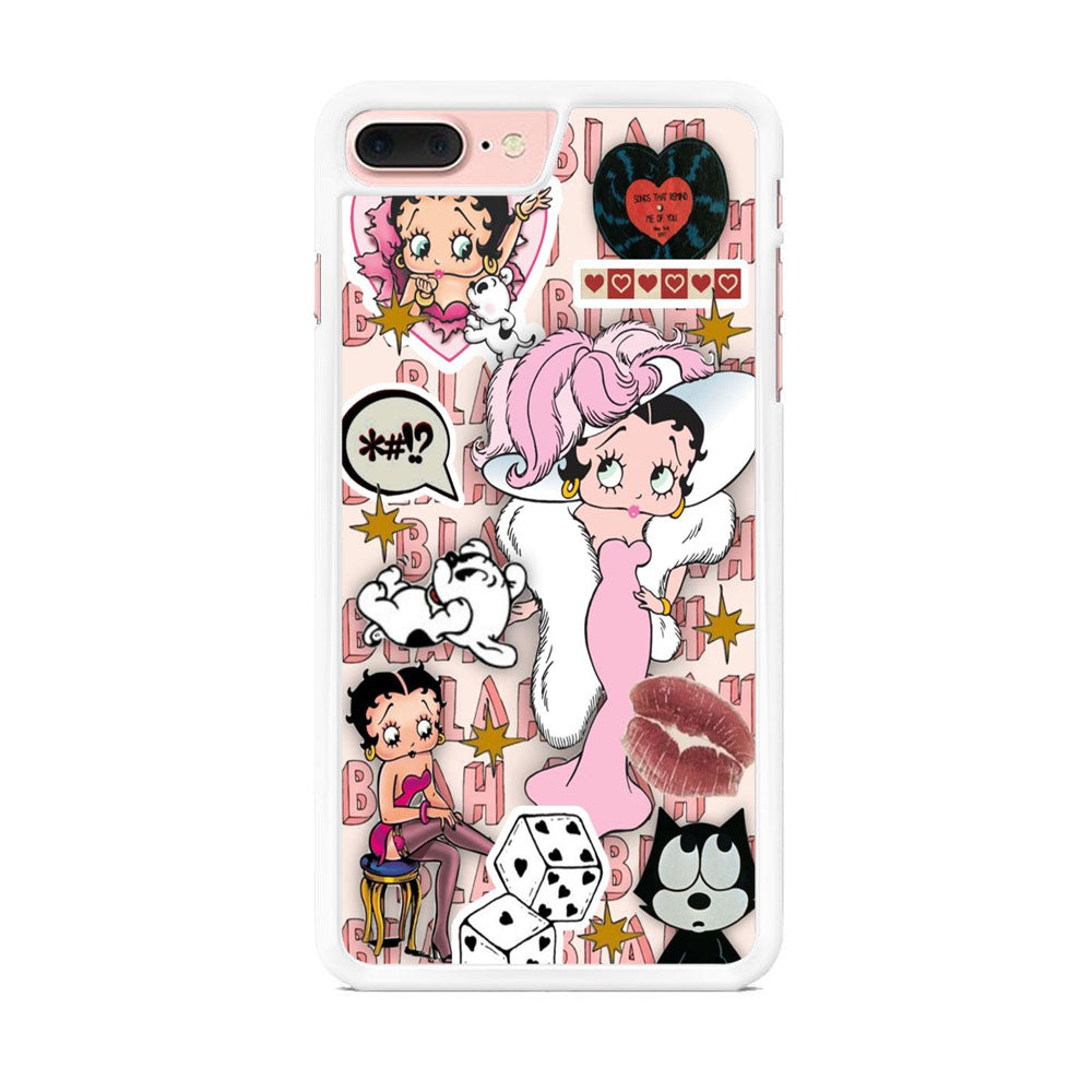 Betty Boop Girly Collage iPhone 8 Plus Case