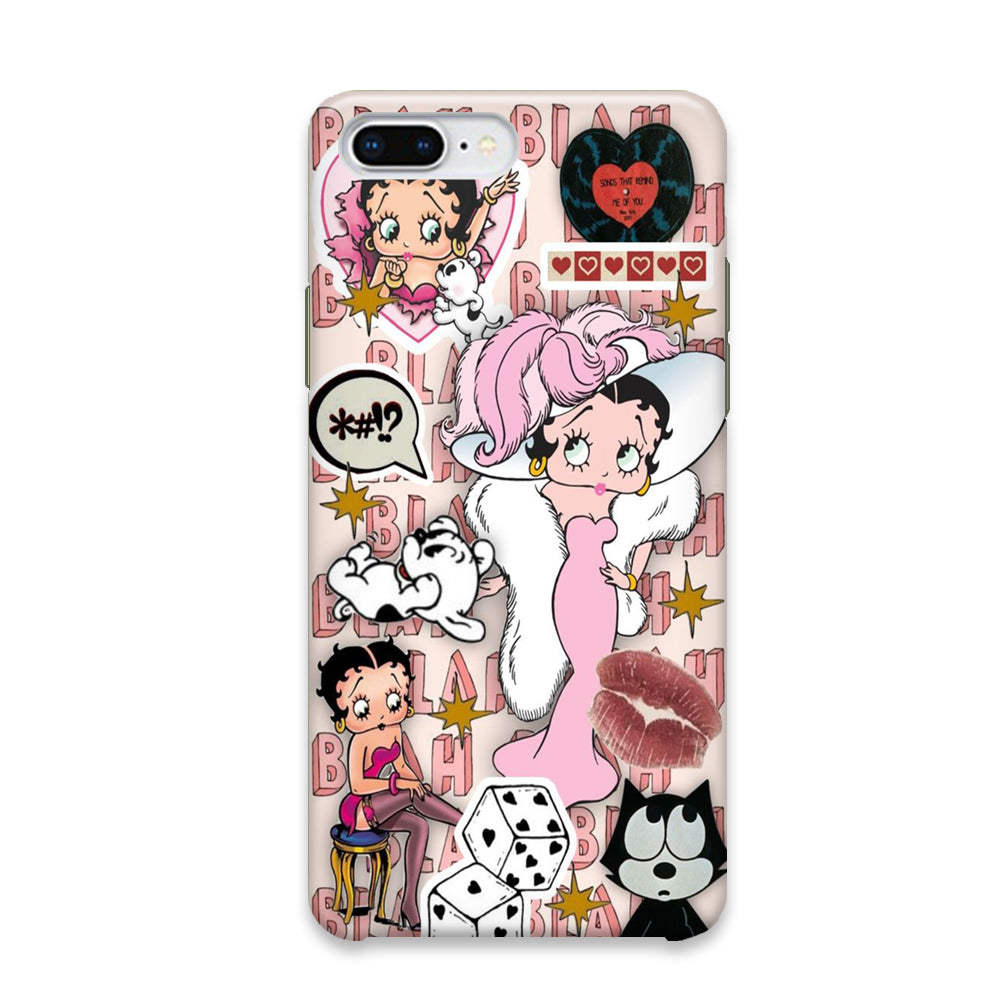 Betty Boop Girly Collage iPhone 7 Plus Case