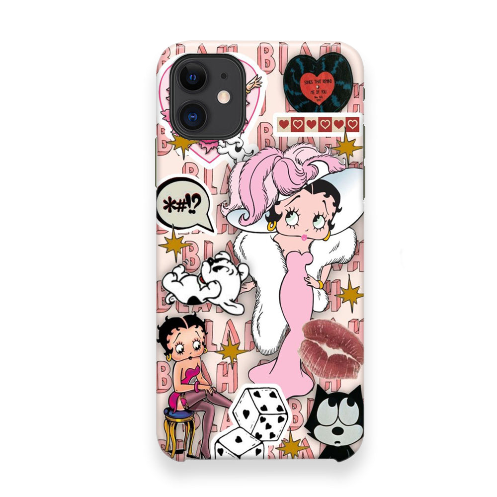 Betty Boop Girly Collage iPhone 12 Case