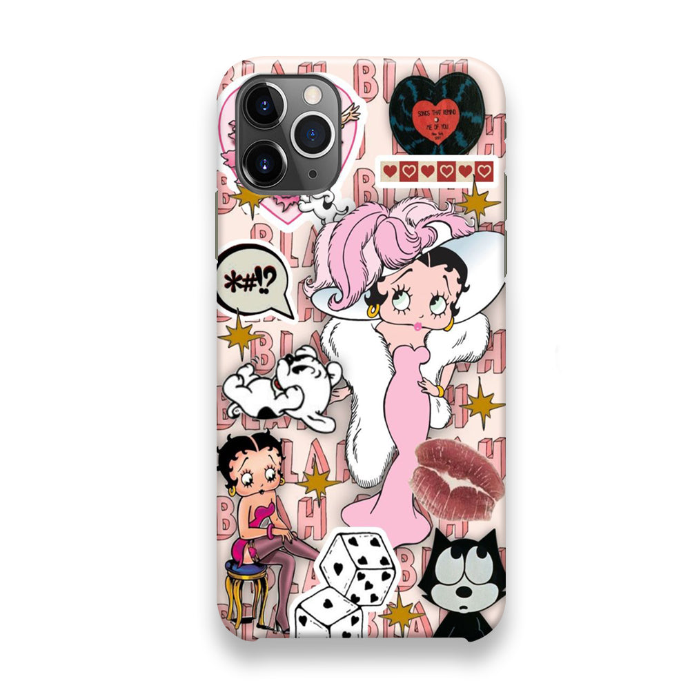 Betty Boop Girly Collage iPhone 12 Pro Case