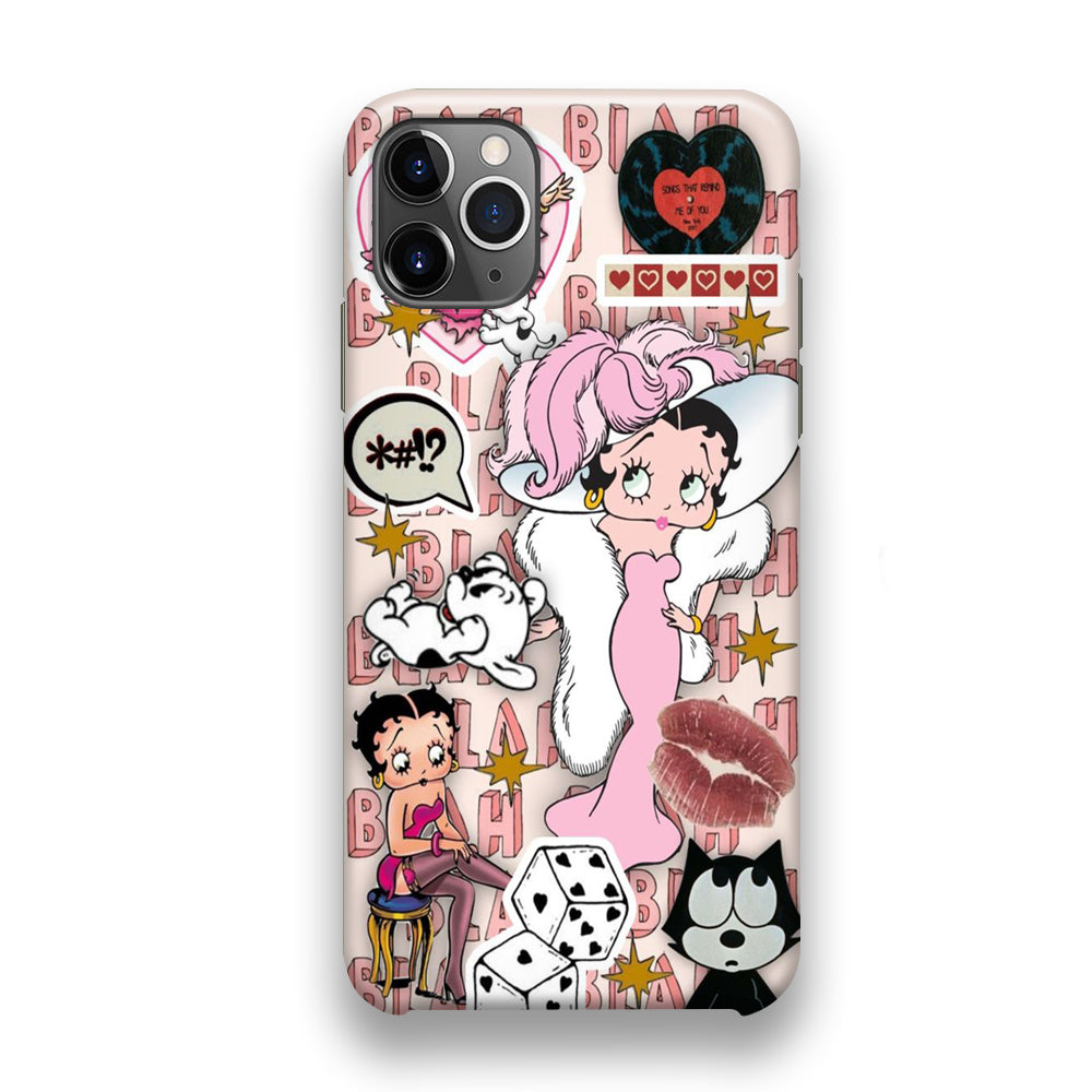 Betty Boop Girly Collage iPhone 11 Pro Case