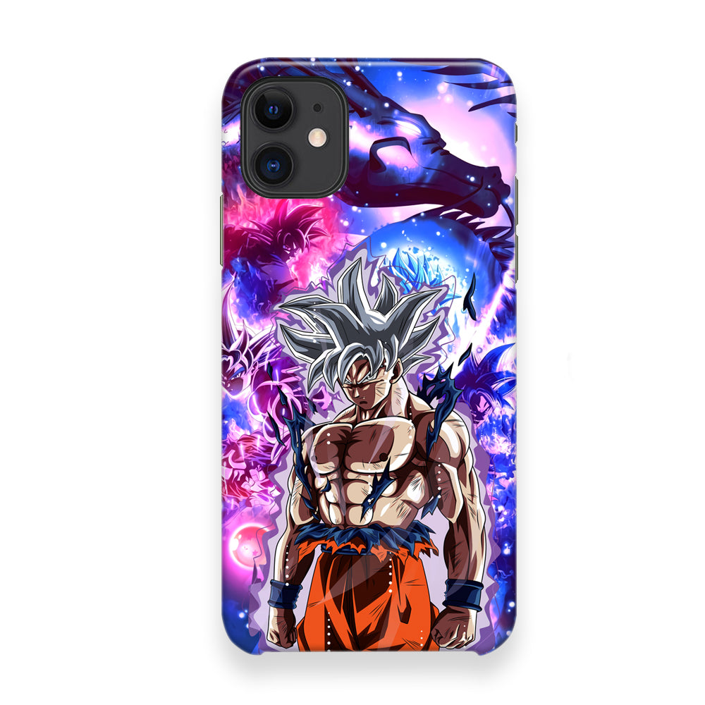 Dragon Ball Z Purple Saiyan Aura iPhone 12 Case