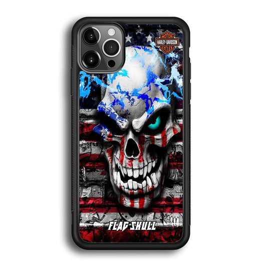 Harley Davidson Bot Flag Skull iPhone 12 Pro Max Case