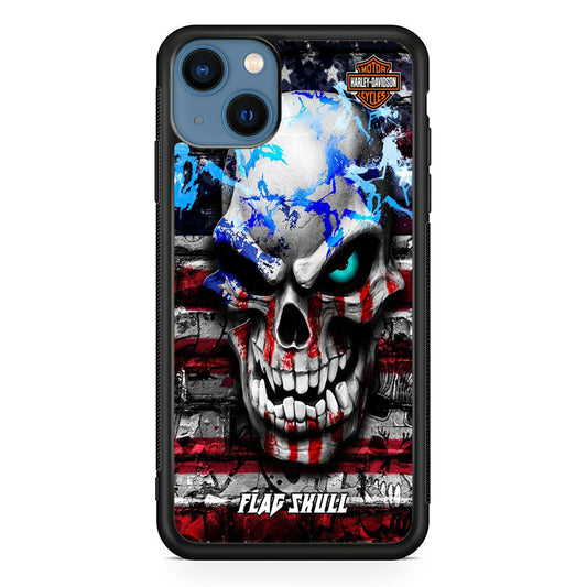 Harley Davidson Bot Flag Skull iPhone 13 Case