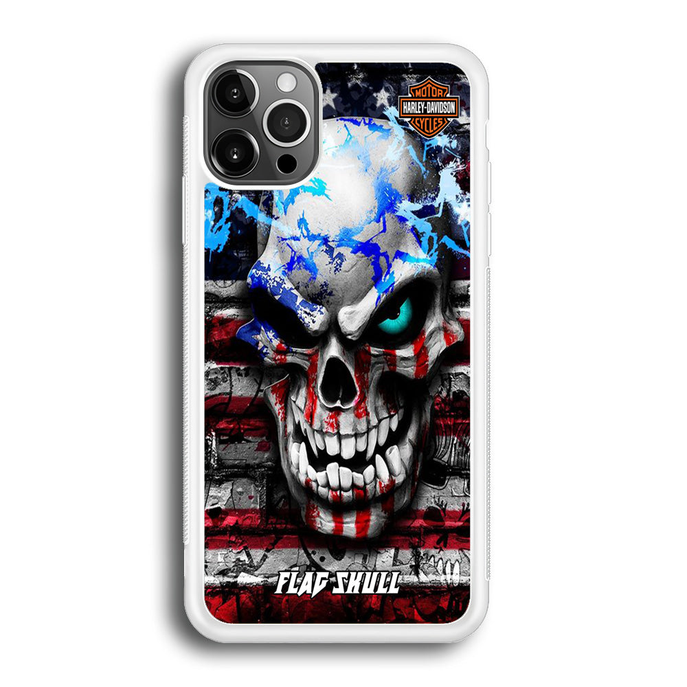 Harley Davidson Bot Flag Skull iPhone 12 Pro Max Case