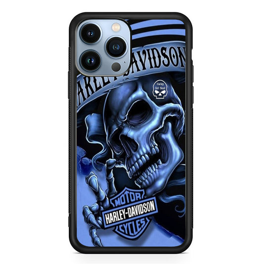 Harley Davidson Girl Skull iPhone 13 Pro Max Case