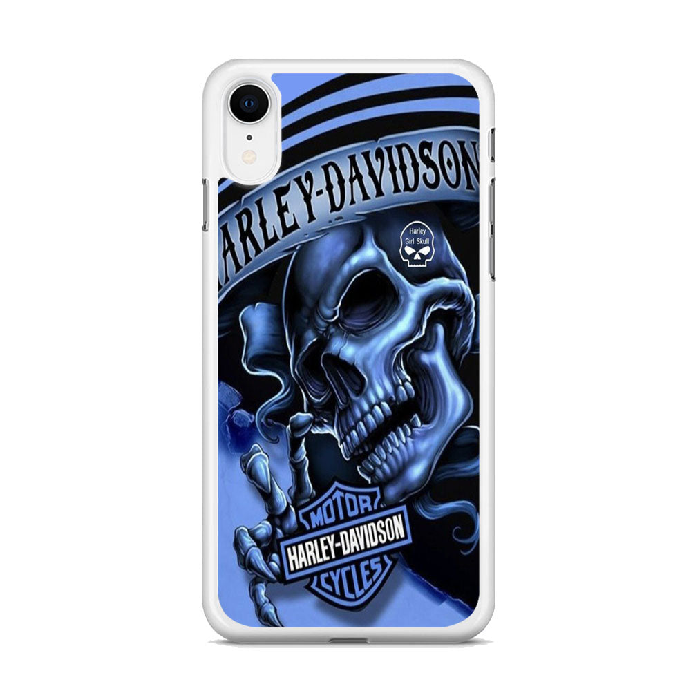 Harley Davidson Girl Skull iPhone XR Case