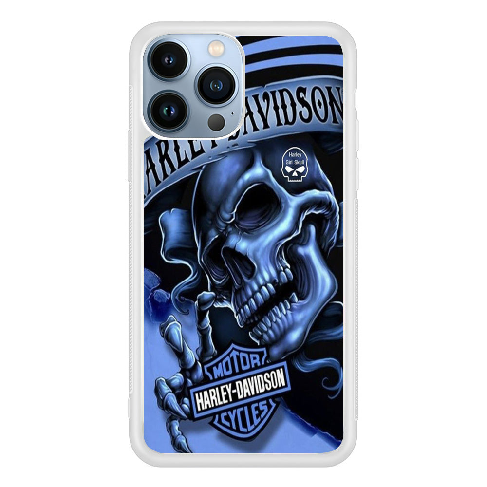 Harley Davidson Girl Skull iPhone 13 Pro Case