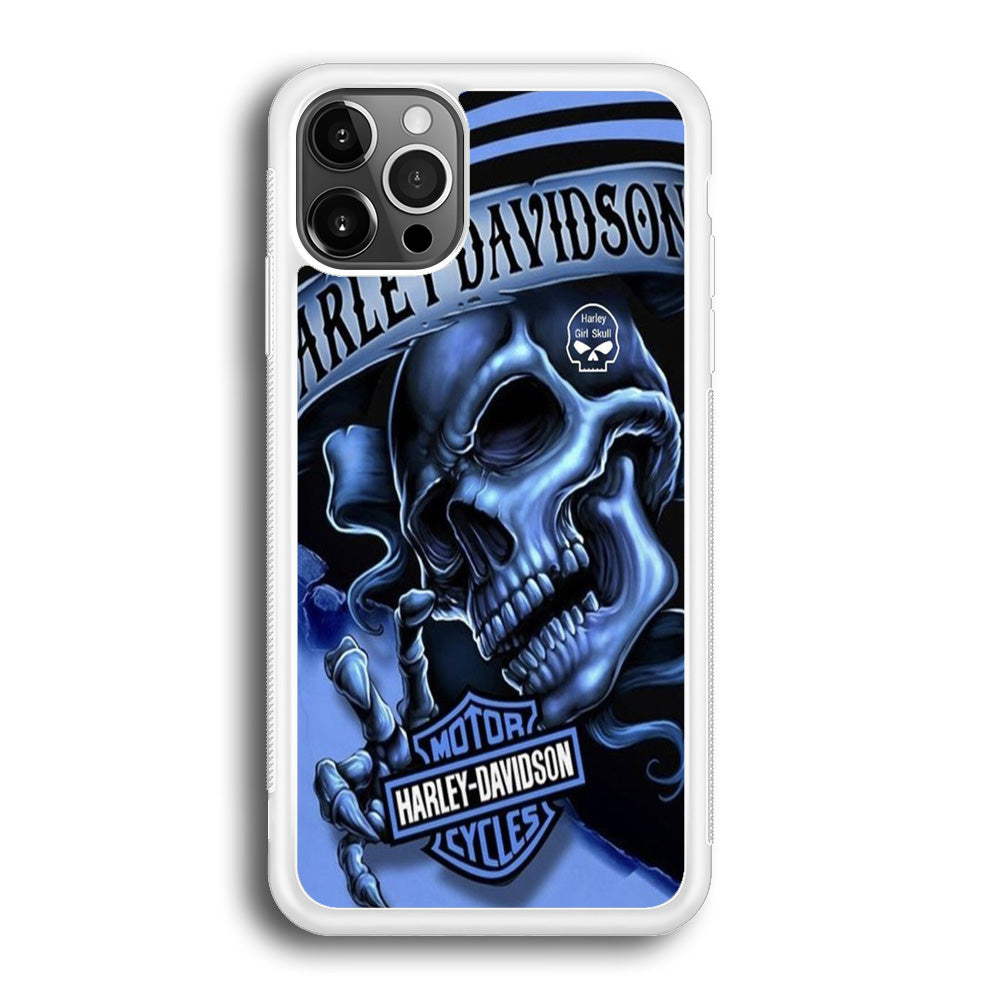 Harley Davidson Girl Skull iPhone 12 Pro Max Case