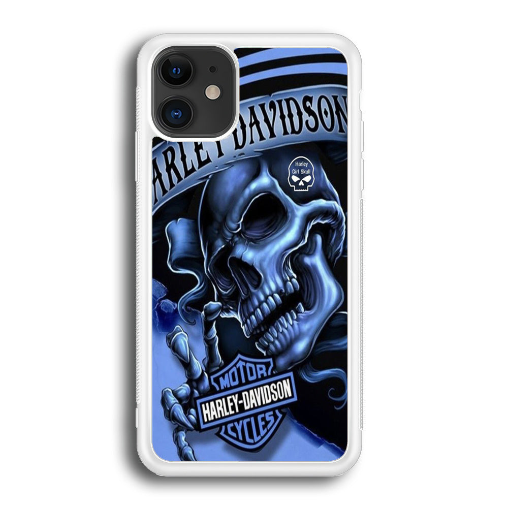 Harley Davidson Girl Skull iPhone 12 Case