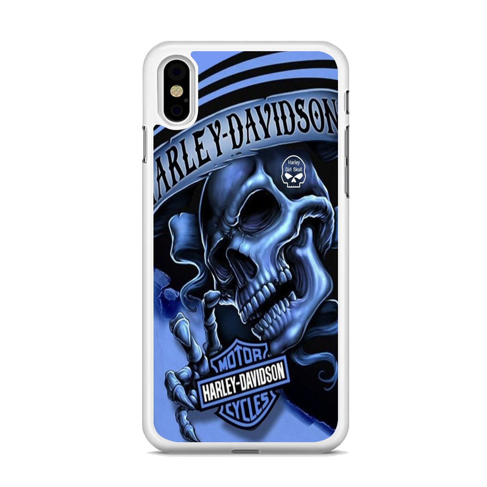 Harley Davidson Girl Skull iPhone Xs Case