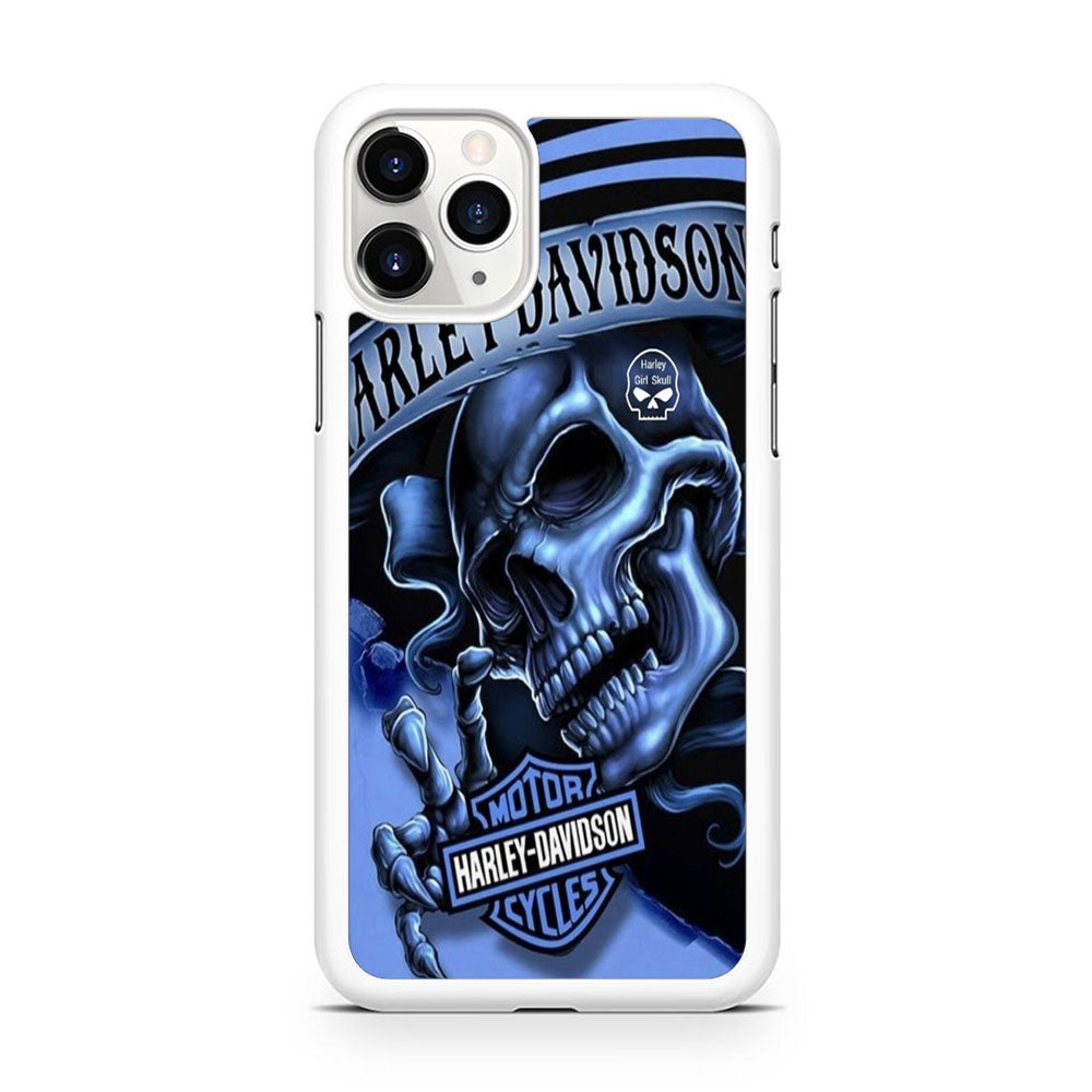 Harley Davidson Girl Skull iPhone 11 Pro Case