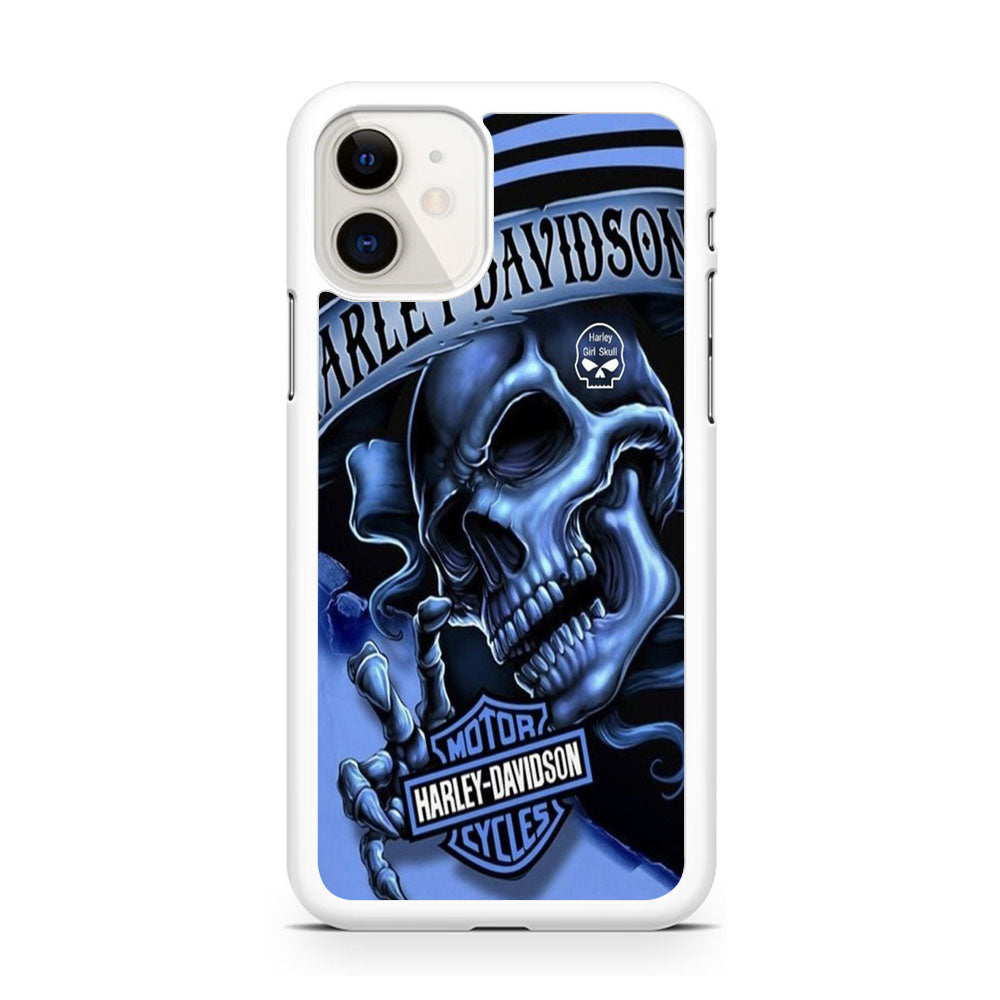 Harley Davidson Girl Skull iPhone 11 Case