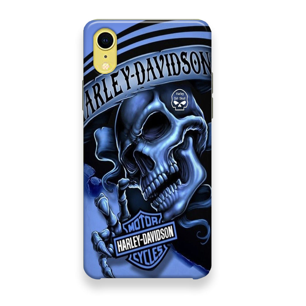 Harley Davidson Girl Skull iPhone XR Case