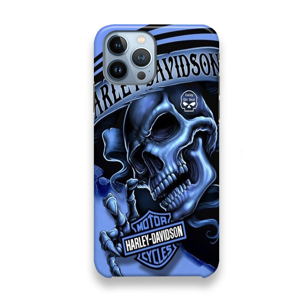 Harley Davidson Girl Skull iPhone 13 Pro Case