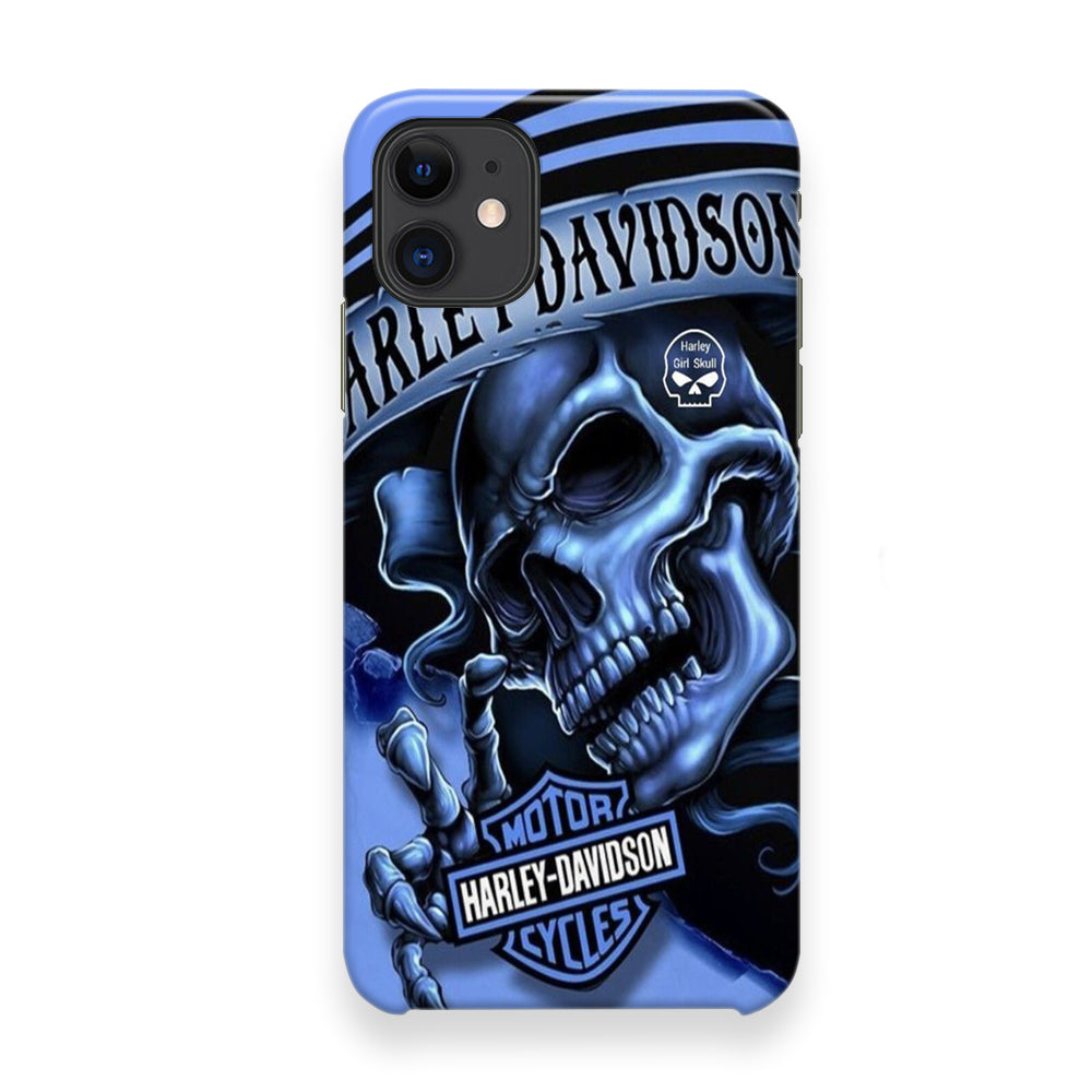 Harley Davidson Girl Skull iPhone 12 Case