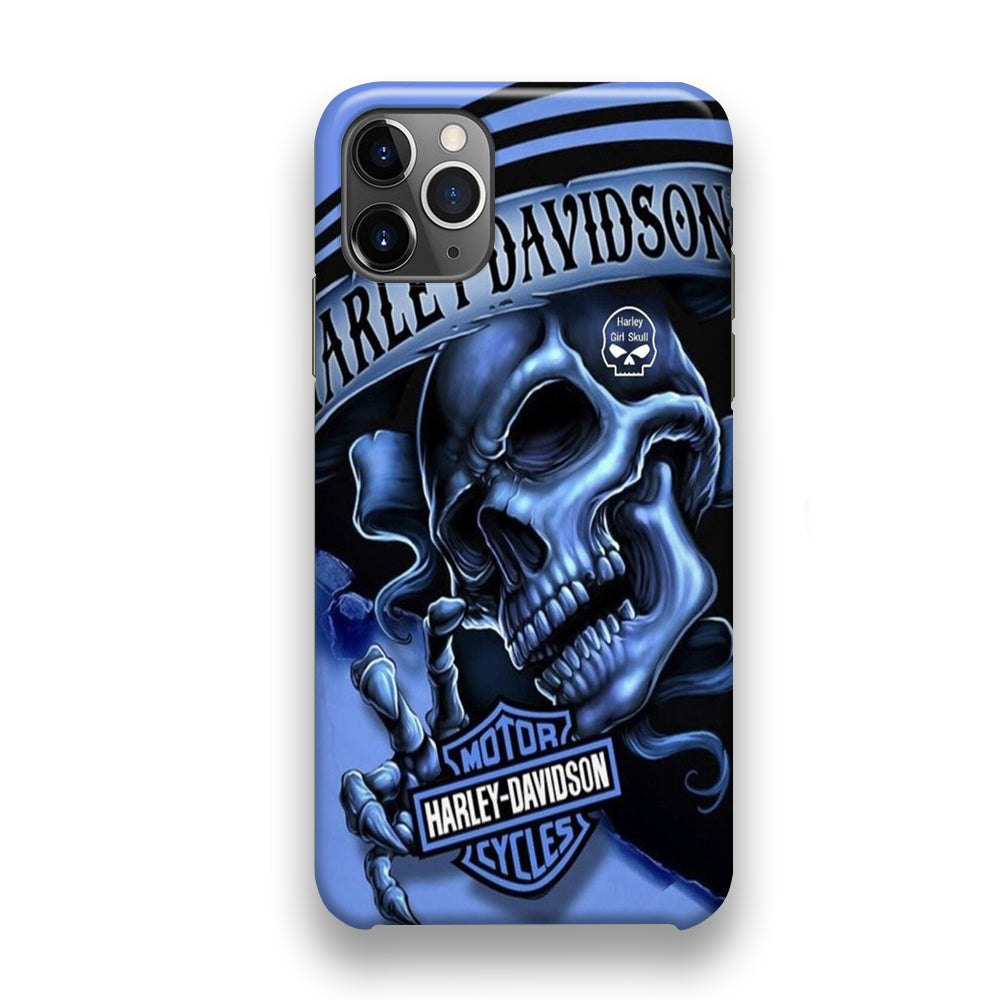 Harley Davidson Girl Skull iPhone 11 Pro Case