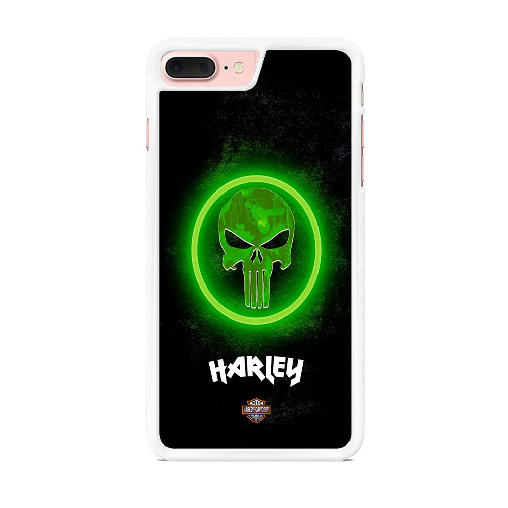 Harley Davidson Green LED Skull iPhone 7 Plus Case