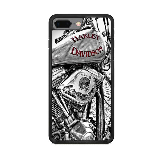 Harley Davidson Silver Tour Classic Wall iPhone 8 Plus Case