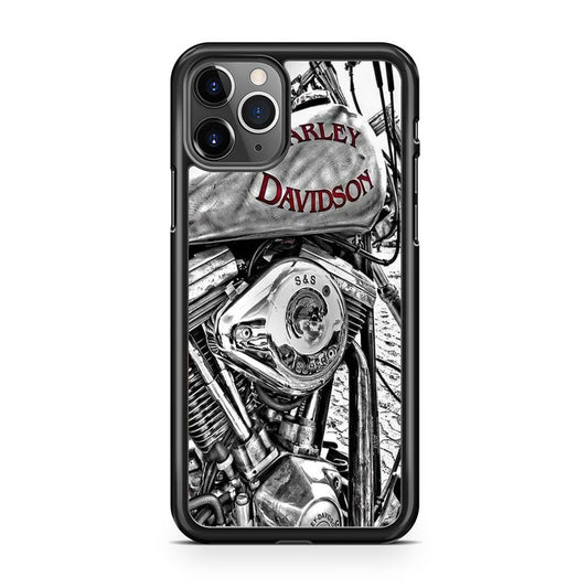 Harley Davidson Silver Tour Classic Wall iPhone 11 Pro Case