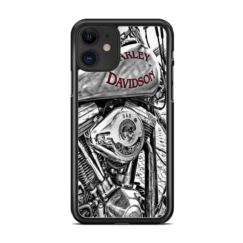 Harley Davidson Silver Tour Classic Wall iPhone 11 Case