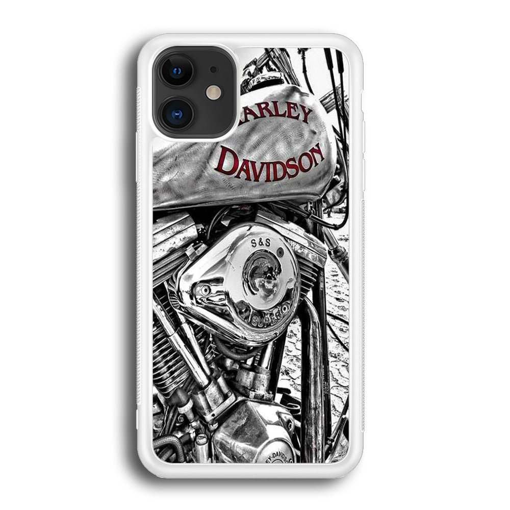 Harley Davidson Silver Tour Classic Wall iPhone 12 Case