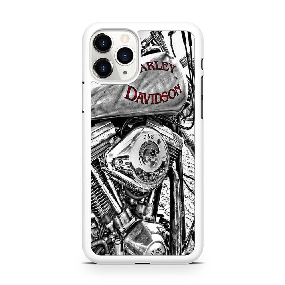 Harley Davidson Silver Tour Classic Wall iPhone 11 Pro Case