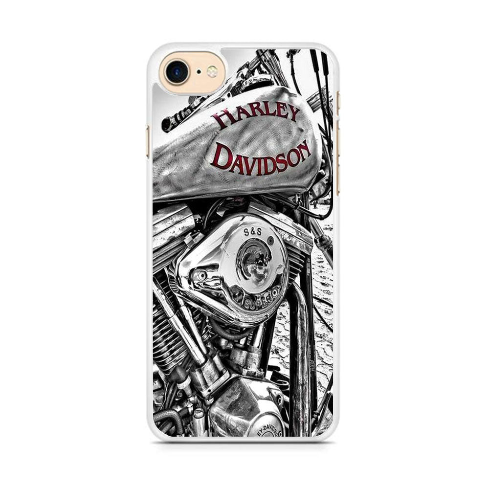 Harley Davidson Silver Tour Classic Wall iPhone 8 Case