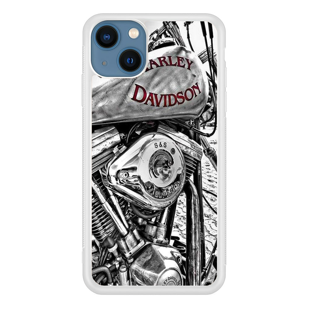 Harley Davidson Silver Tour Classic Wall iPhone 13 Case