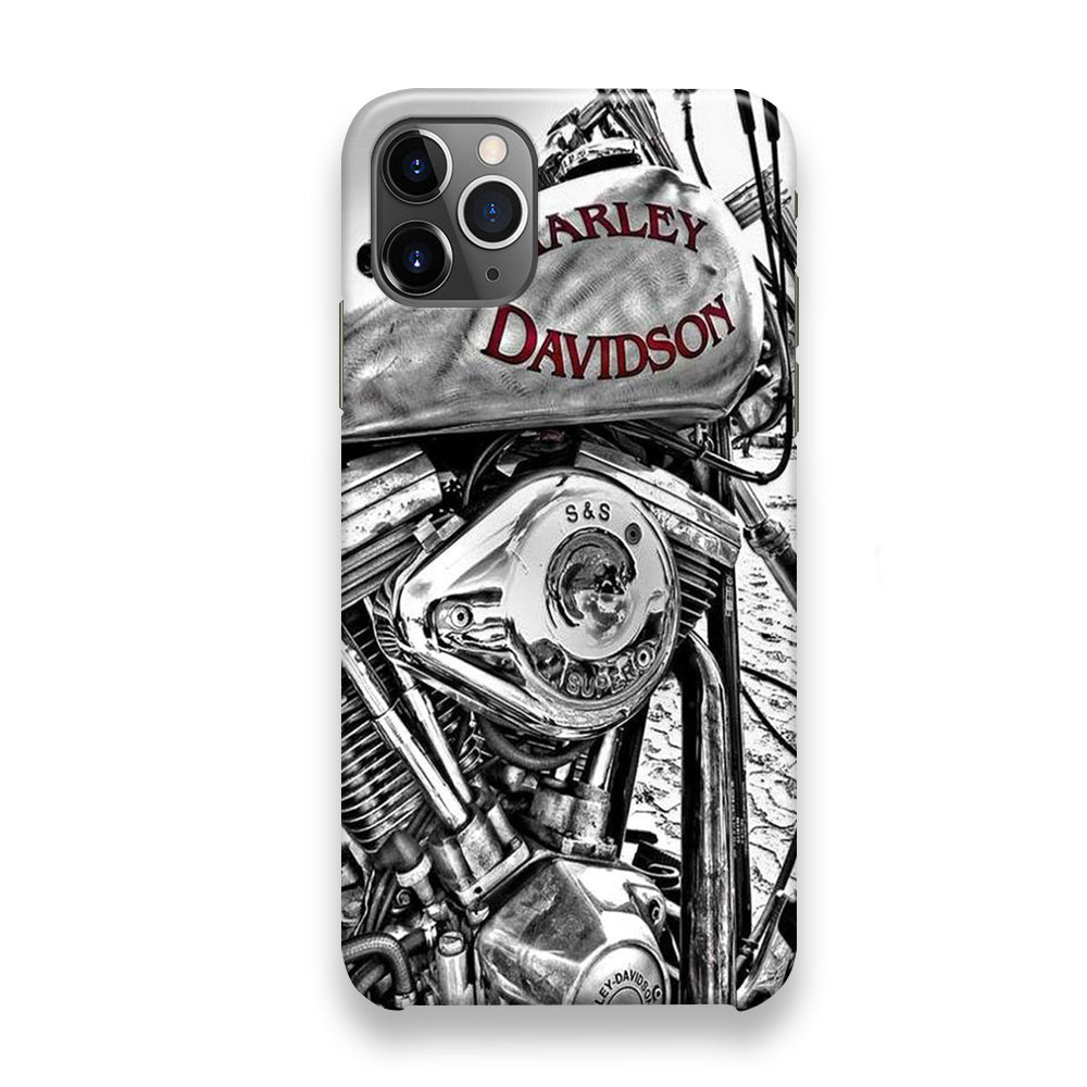 Harley Davidson Silver Tour Classic Wall iPhone 12 Pro Case