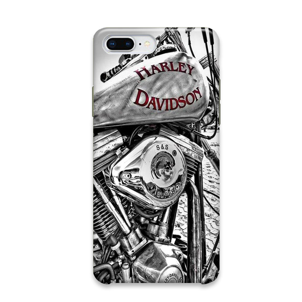 Harley Davidson Silver Tour Classic Wall iPhone 8 Plus Case