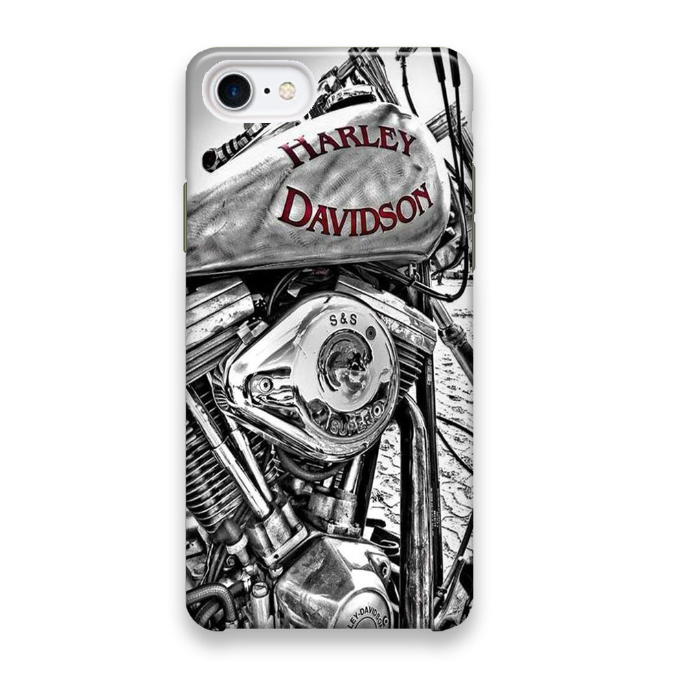 Harley Davidson Silver Tour Classic Wall iPhone 8 Case