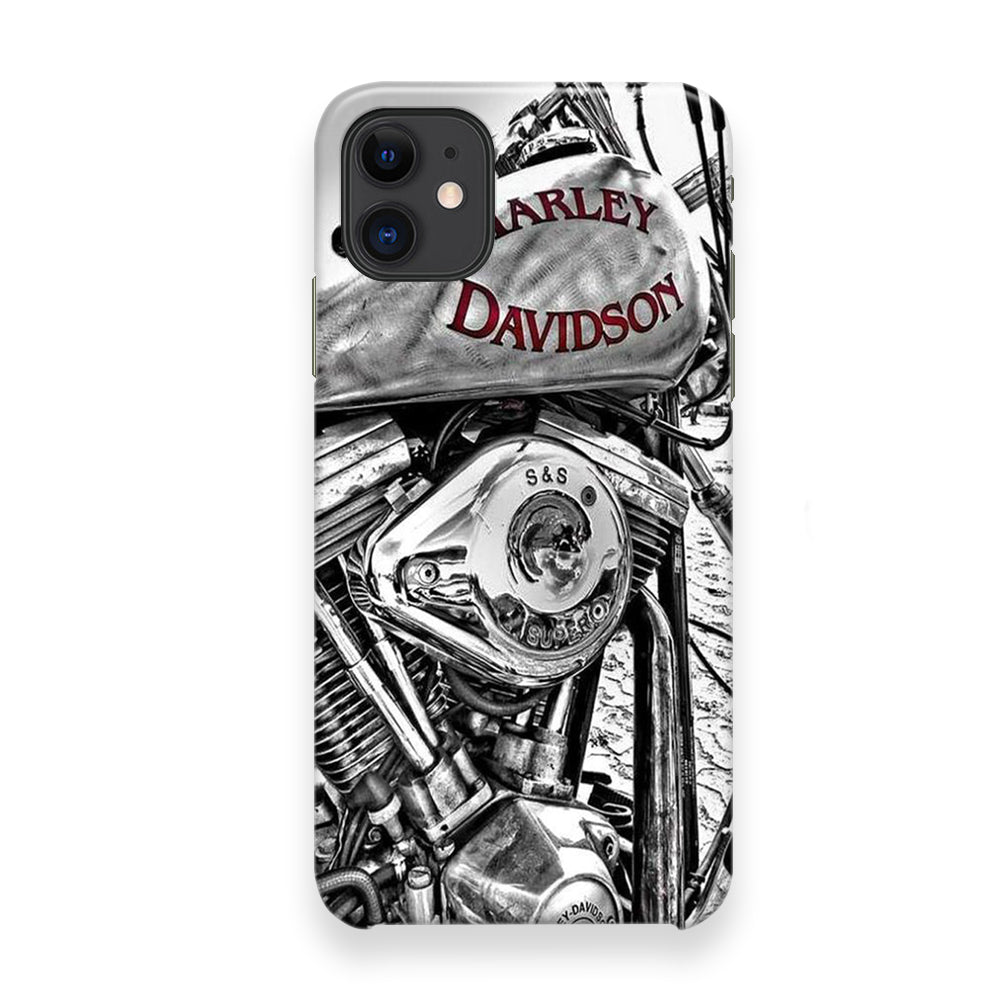 Harley Davidson Silver Tour Classic Wall iPhone 12 Case