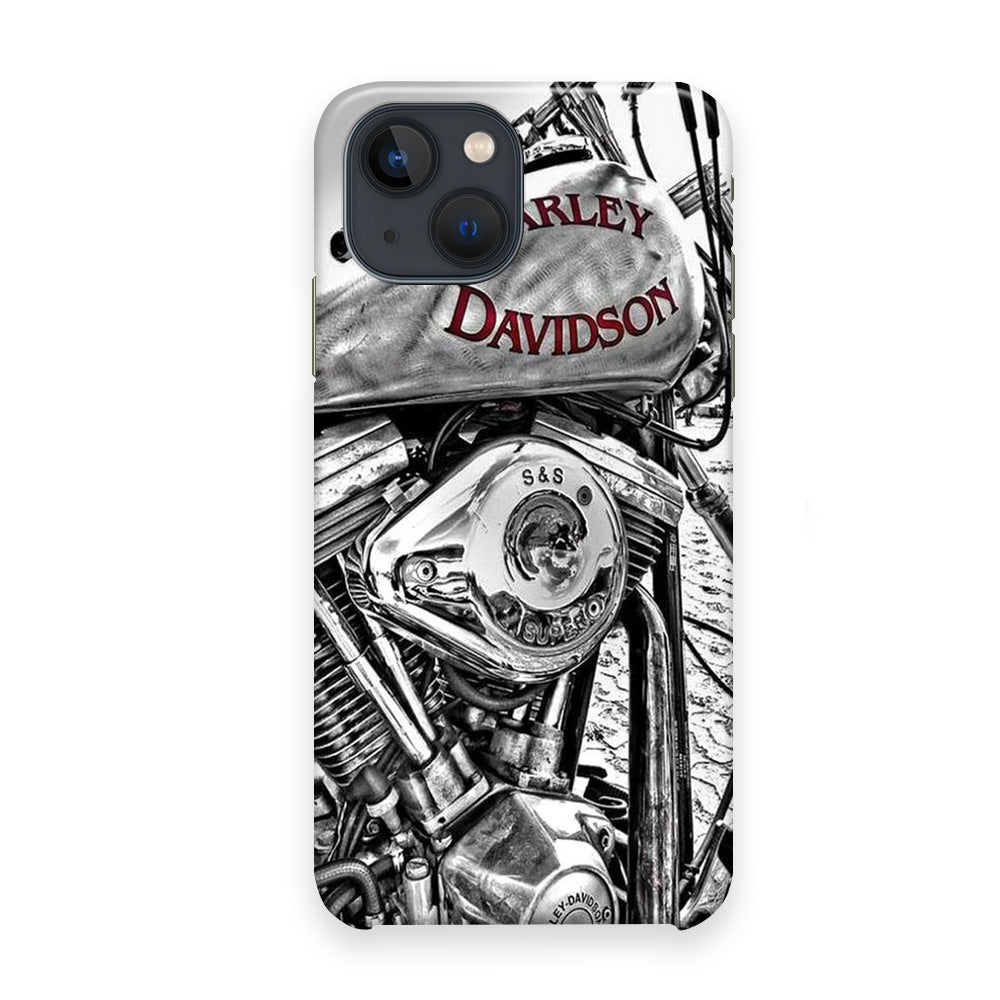 Harley Davidson Silver Tour Classic Wall iPhone 13 Case