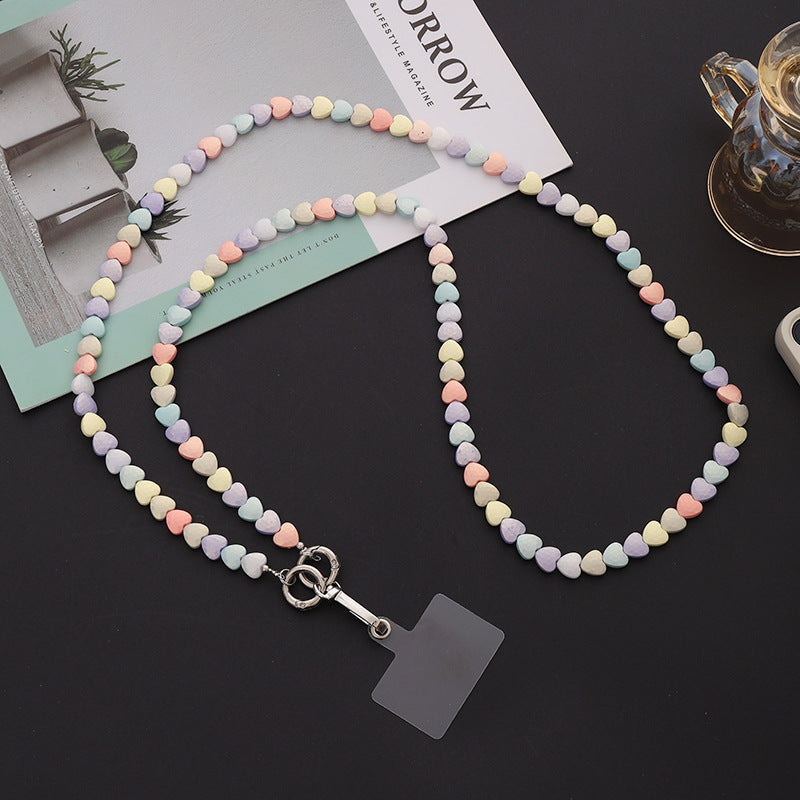 AcrylicPearl Phone Charm Lanyard