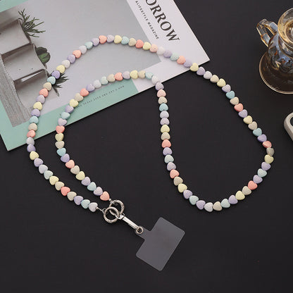 AcrylicPearl Phone Charm Lanyard